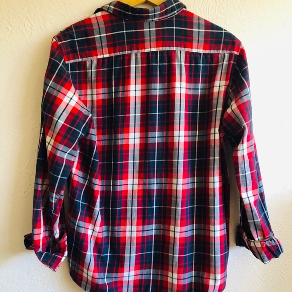 3/$12 Red, White, & Blue Button Up - Picture 4 of 4